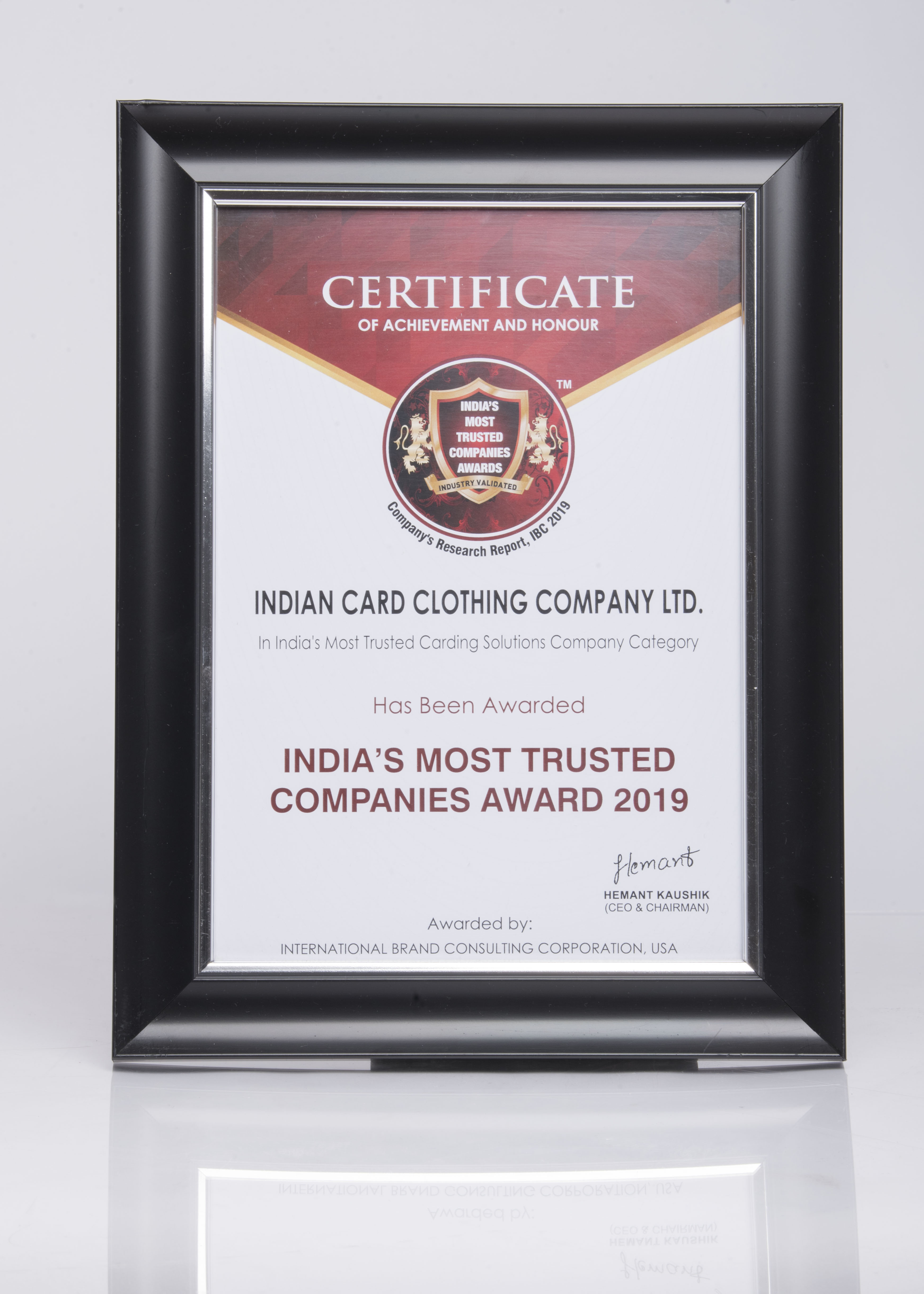 India's Most trusted company 2019