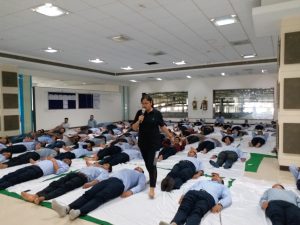 Employees celebrated Yoga day with lot of enthusiasm at Nalagarh Plant