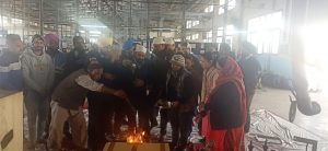 Kamaljeet Singh – VP Operation performing Pooja rituals in Plant along with other team members.